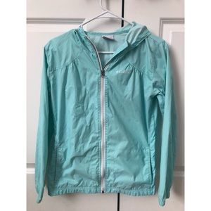 Columbia Childs Large Teal Lightweight Raincoat